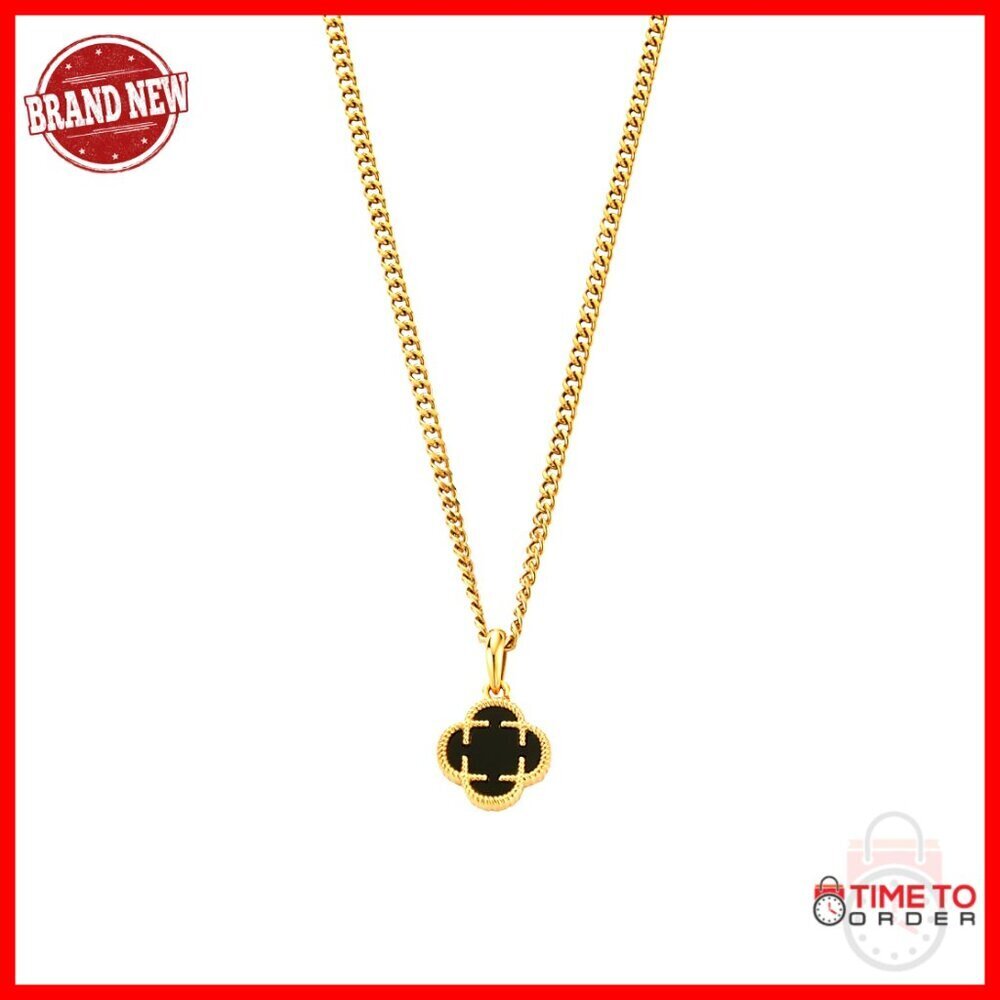 18K Gold Plated Stainless Steel Cuban Chain Necklace 20.5" Waterproof